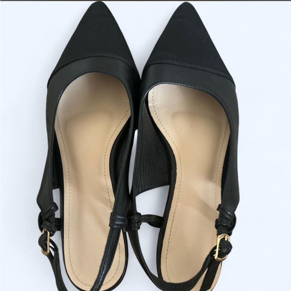 Chic Black Women's Slingback Flats